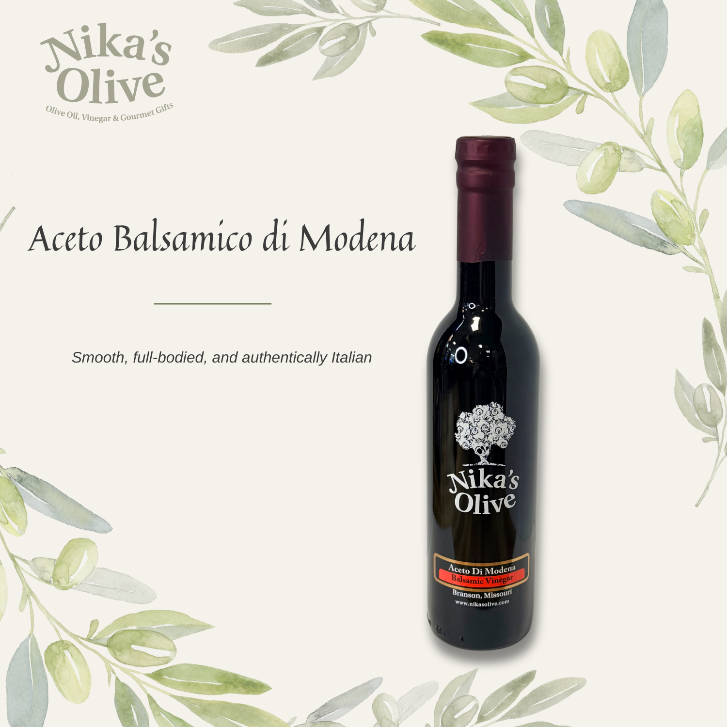 Shop Flavored Olive Oils & Aged Balsamic Vinegar Online | Nika's